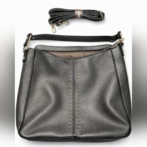 Montana West Metallic Black Studded Shoulder Bag NWOT Convertible Crossbody